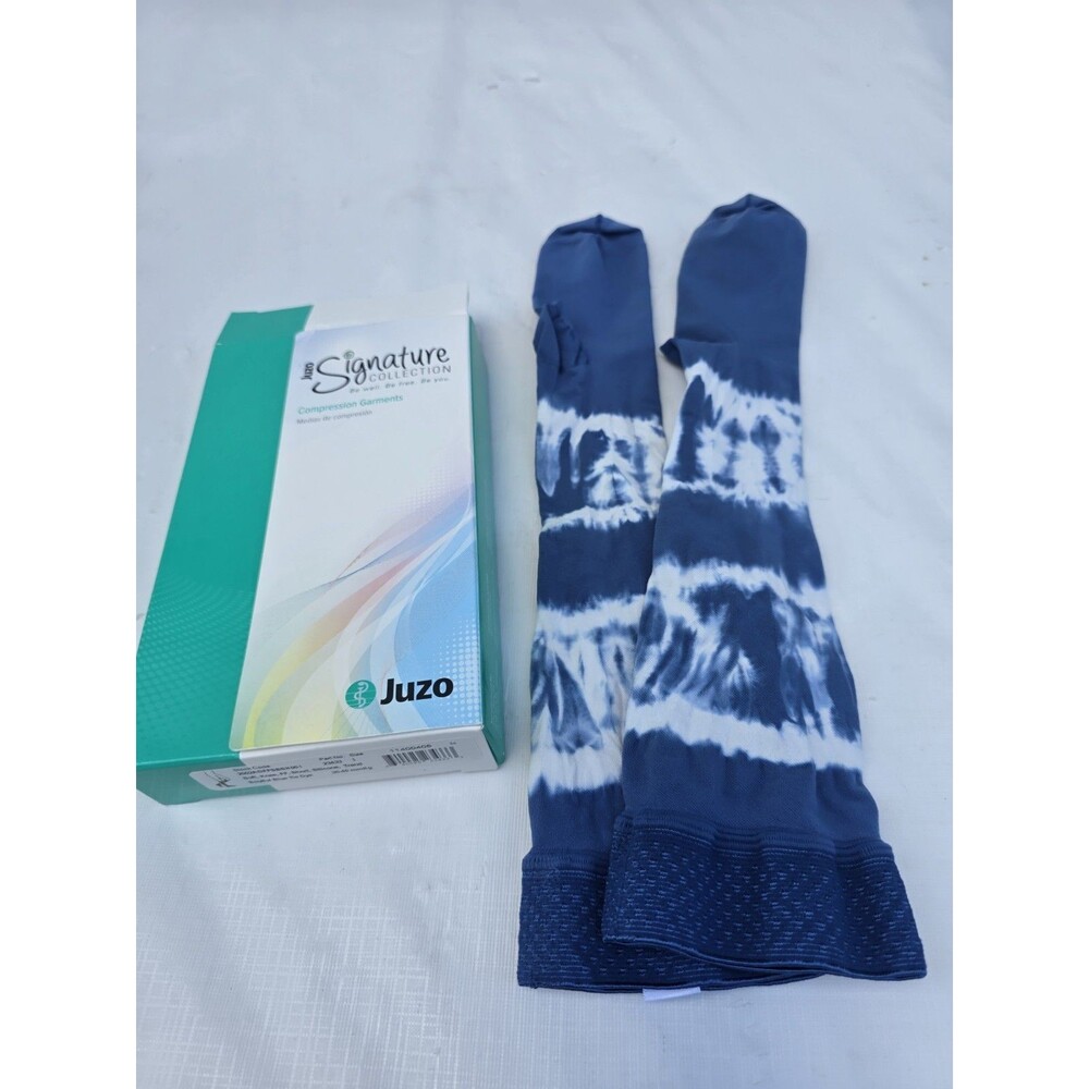 Juzo Signature Collection Knee High Compression Socks 30-40 mmHg Size I Tie Dye